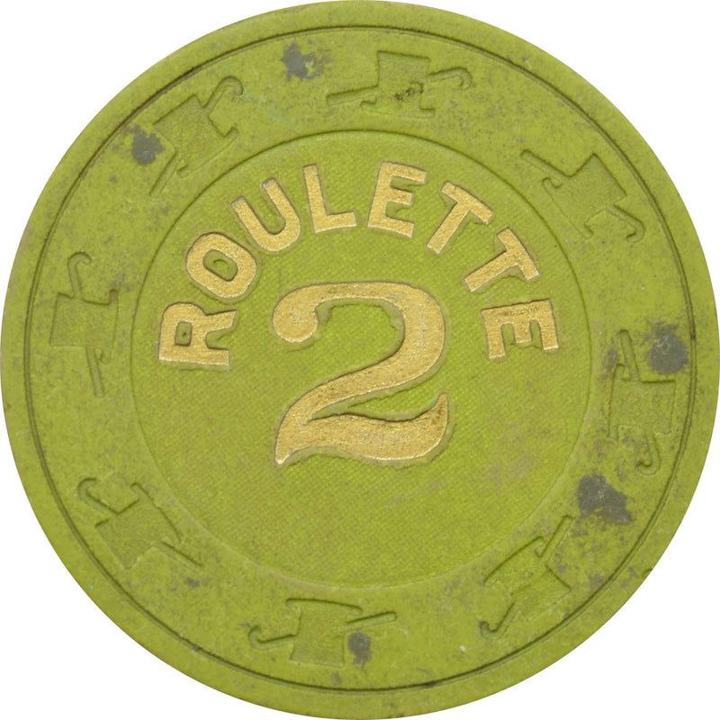 Paulson Lime Green Color Roulette Chip