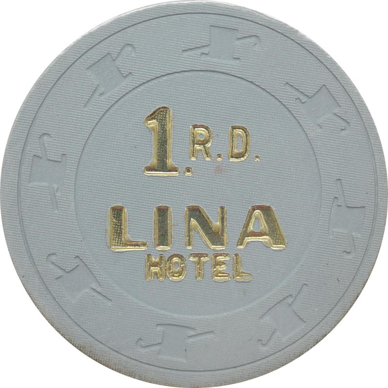 Lina Hotel Casino Santo Domingo Dominican Republic $1 Grey Chip