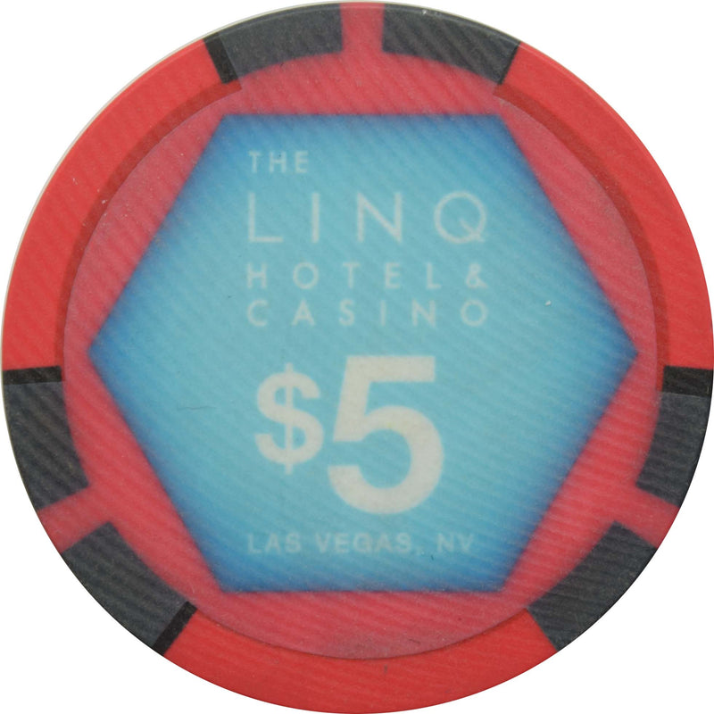 The Linq Casino Las Vegas Nevada $5 Chip 2014