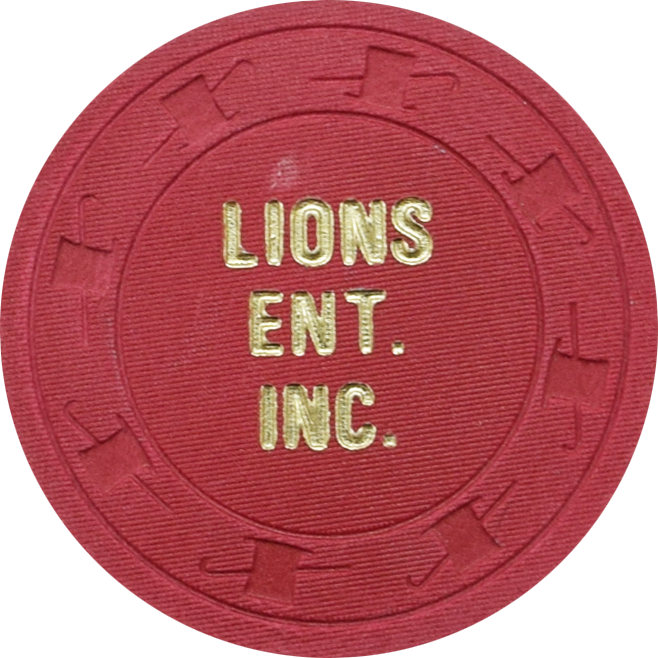 Lions Ent. Inc. $5 Unidentified Unknown Location Paulson Chip