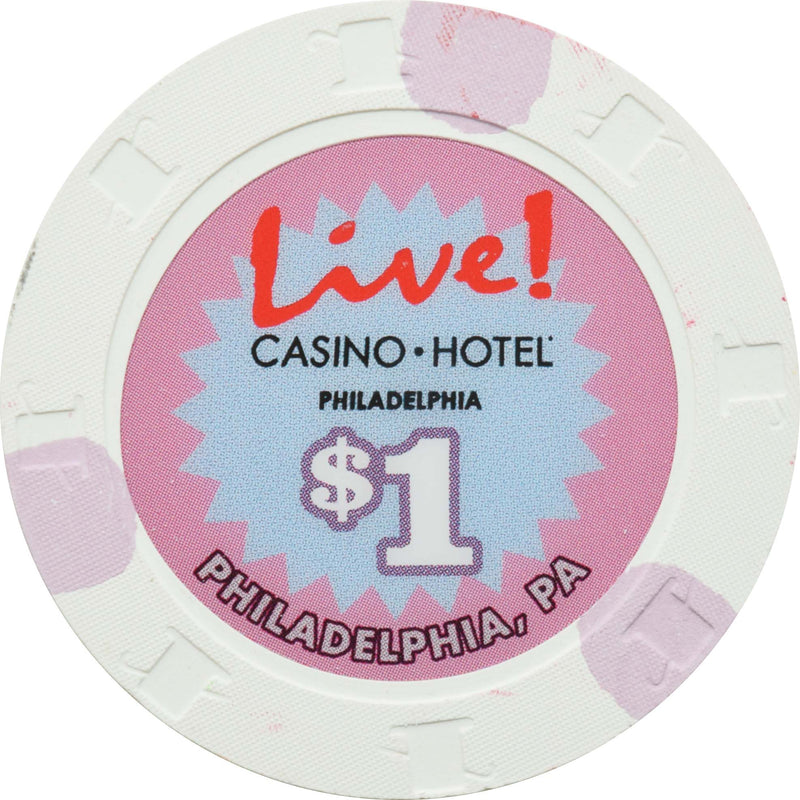 Live! Casino Philadelphia Pennsylvania $1 Chip