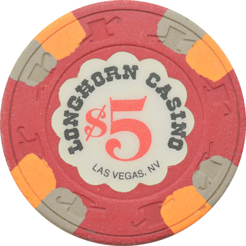 Longhorn Casino Las Vegas Nevada $5 Chip 1988