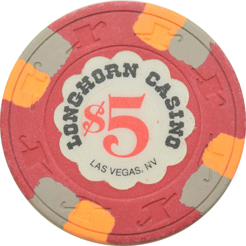 Longhorn Casino Las Vegas Nevada $5 Chip 1988