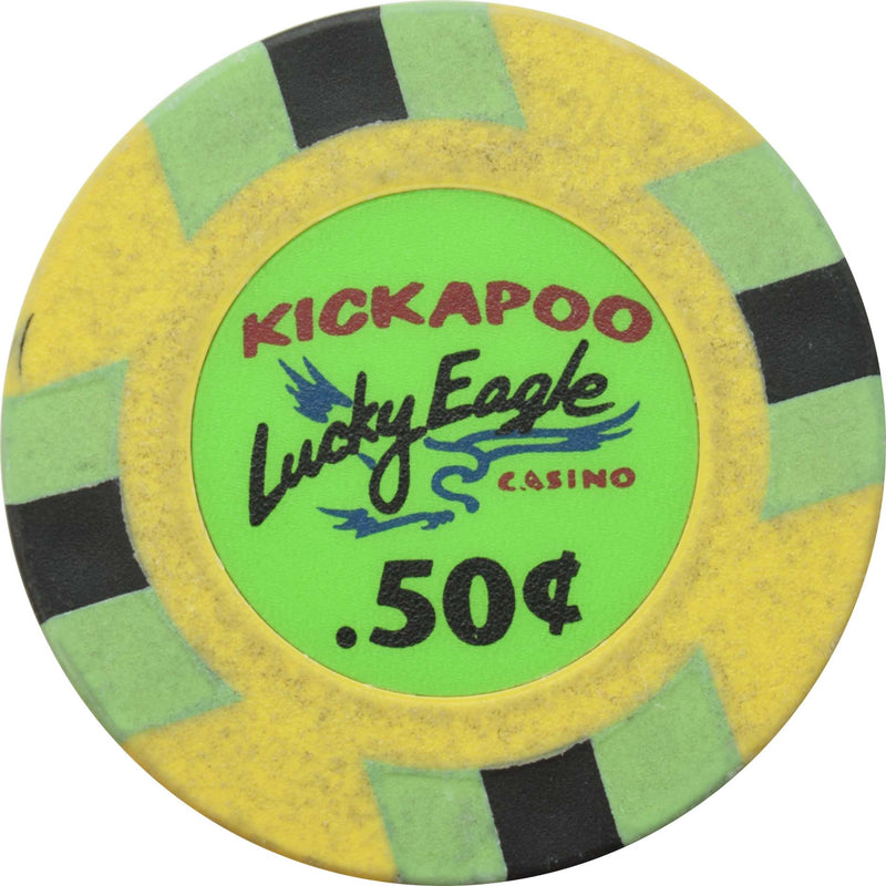 Kickapoo Lucky Eagle Casino Eagle Pass Texas 50 Cent Chip