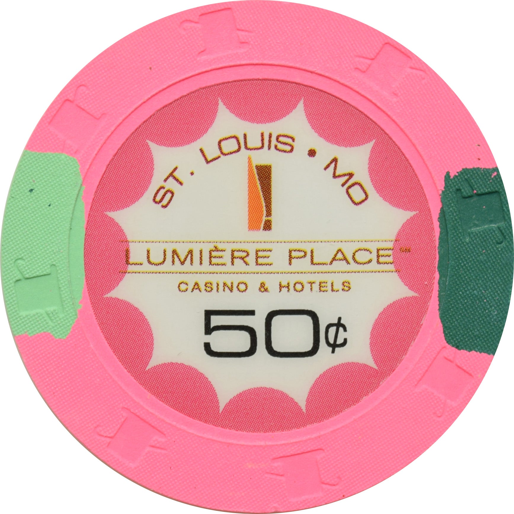 Lumiere Place Casino St. Louis Missouri 50 Cent Chip