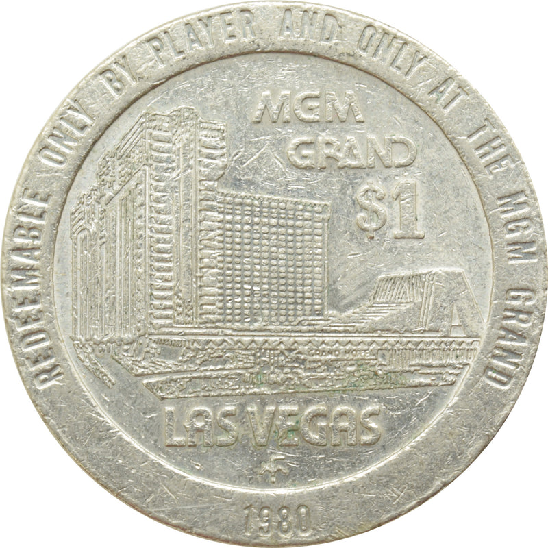 MGM Grand Casino Las Vegas Nevada $1 Token 1980