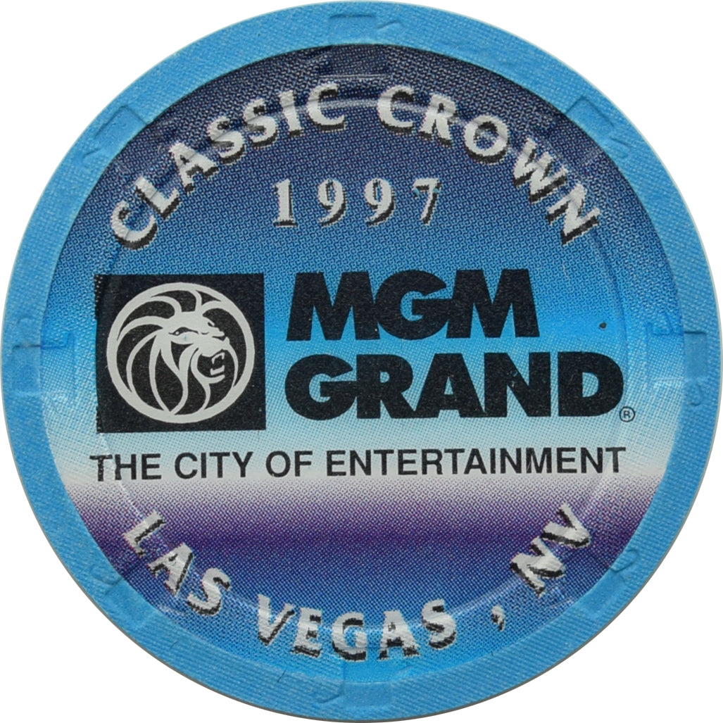 MGM Grand Casino Las Vegas Nevada Classic Crown Chip 1997