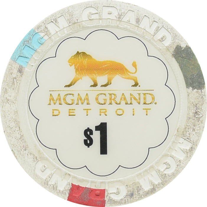 MGM Grand Casino Detroit Michigan $1 Chip