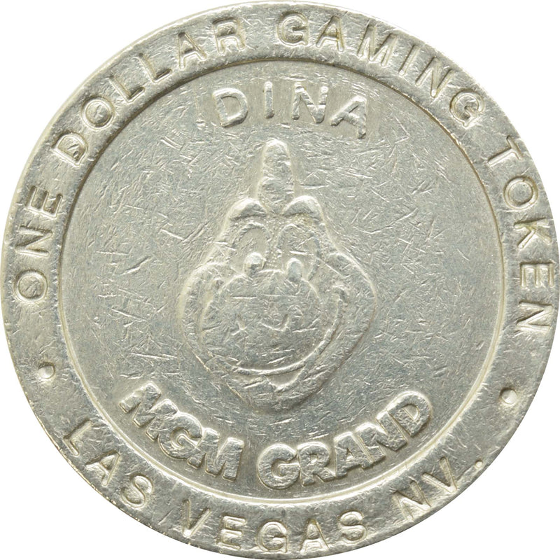 MGM Grand Casino Las Vegas Nevada $1 "Dina" Token 1993