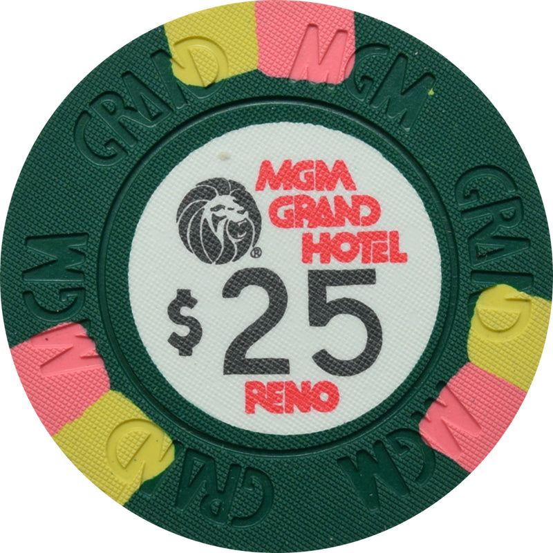 MGM Grand Casino Reno Nevada $25 Chip 1979