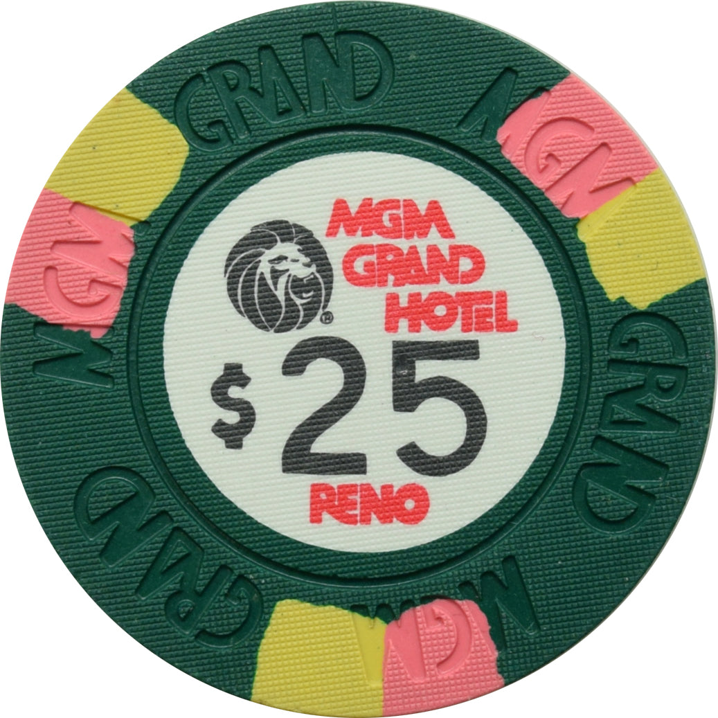 MGM Grand Casino Reno Nevada $25 Chip 1979