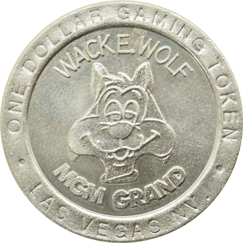 MGM Grand Casino Las Vegas Nevada $1 "Wack E. Wolf." Token 1993