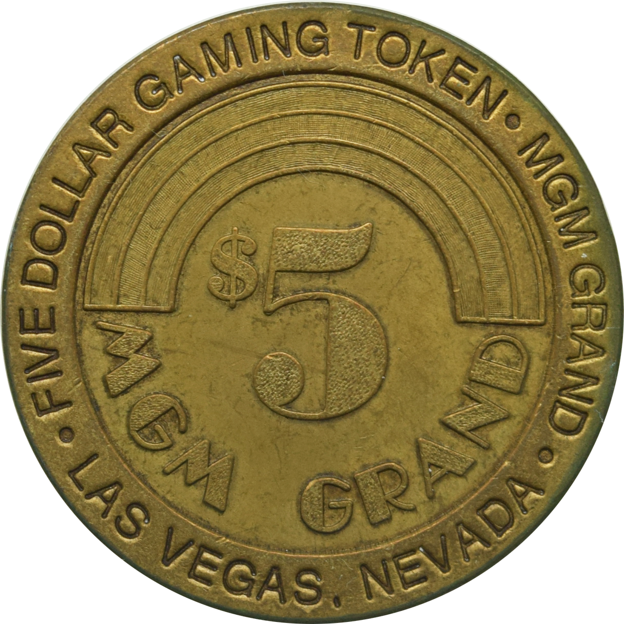 MGM Grand Casino Las Vegas Nevada $5 Token 1993