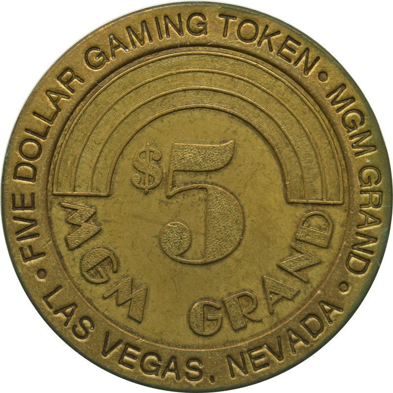 MGM Grand Casino Las Vegas Nevada $5 Token 1993