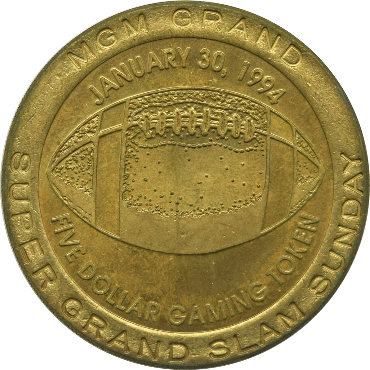 MGM Grand Casino Las Vegas Nevada $5 Token 1994