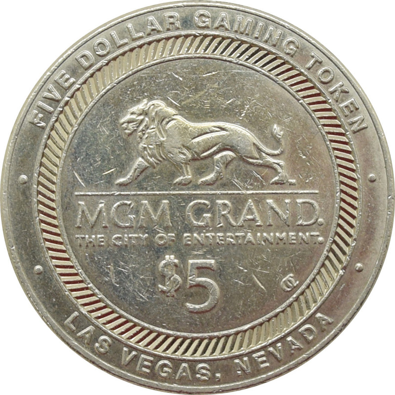 MGM Grand Casino Las Vegas Nevada $5 Token 2000