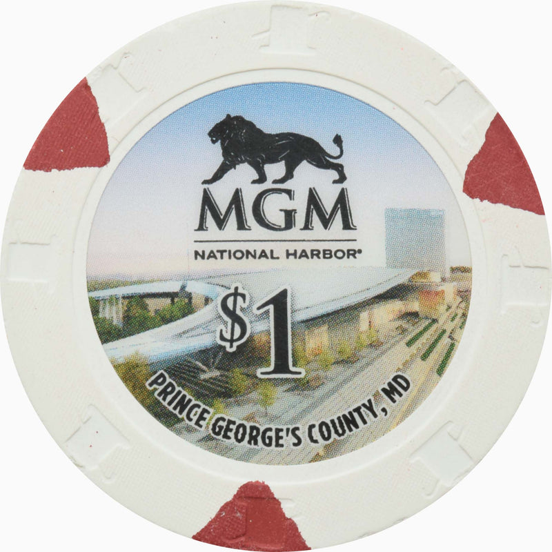 MGM National Harbor Casino National Harbor Maryland $1 Chip