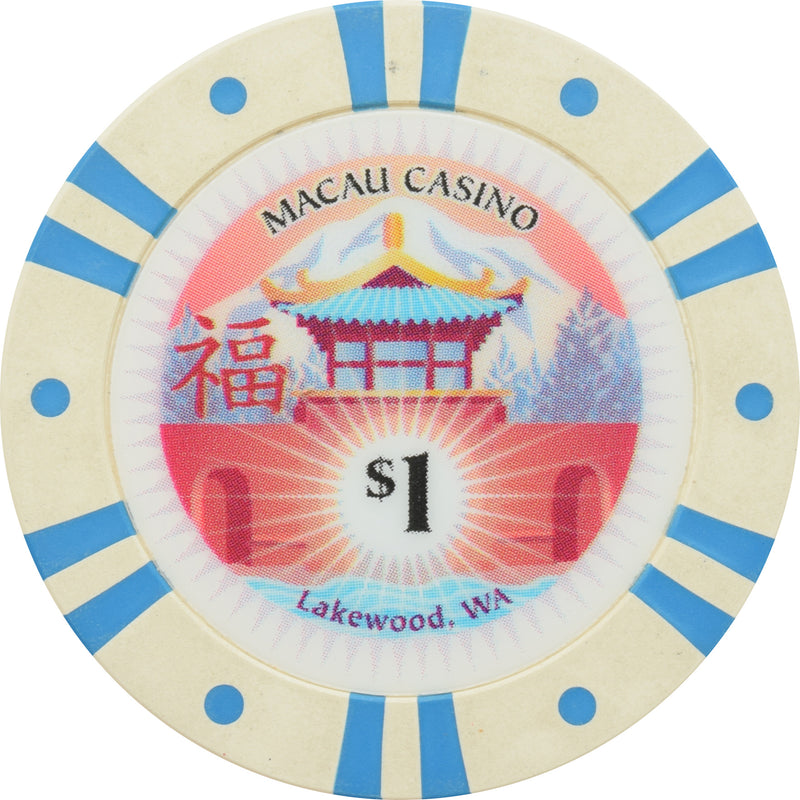 Macau Casino Lakewood WA $1 Chip