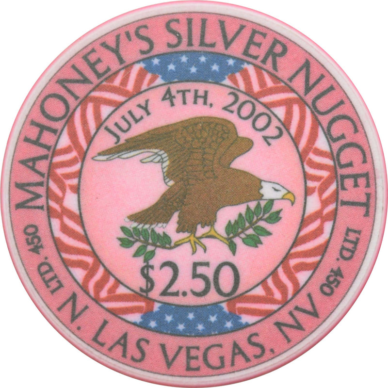 Mahoney's Silver Nugget Casino N. Las Vegas Nevada $2.50 4th of July Chip 2002