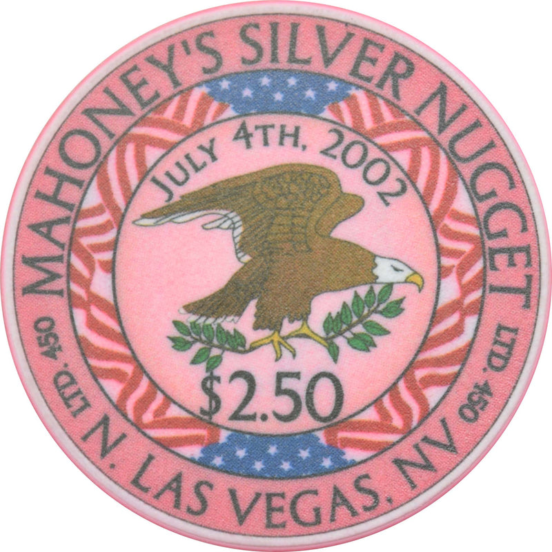 Mahoney's Silver Nugget Casino N. Las Vegas Nevada $2.50 4th of July Chip 2002