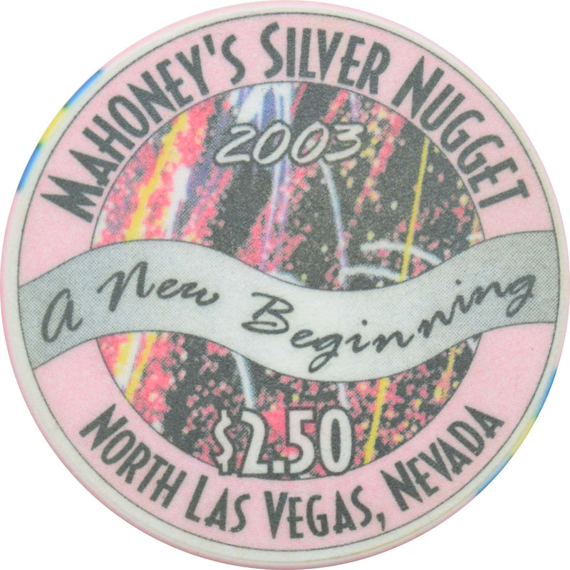 Mahoney's Silver Nugget Casino N. Las Vegas Nevada $2.50 Historic Events Chip 2002