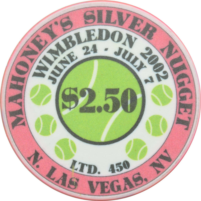 Mahoney's Silver Nugget Casino N. Las Vegas Nevada $2.50 Wimbledon Chip 2002