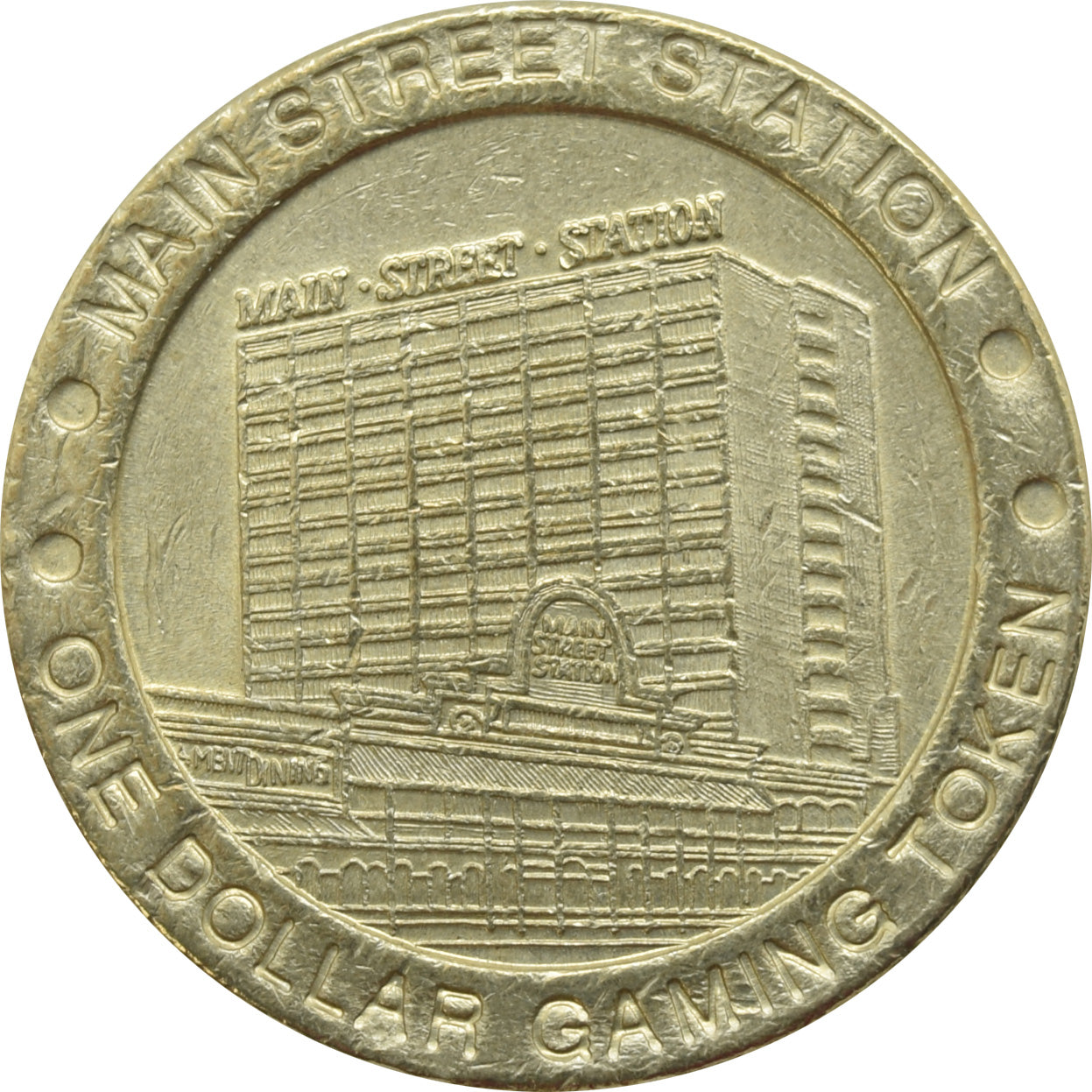 Main Street Station Casino Las Vegas NV $1 Token 1996