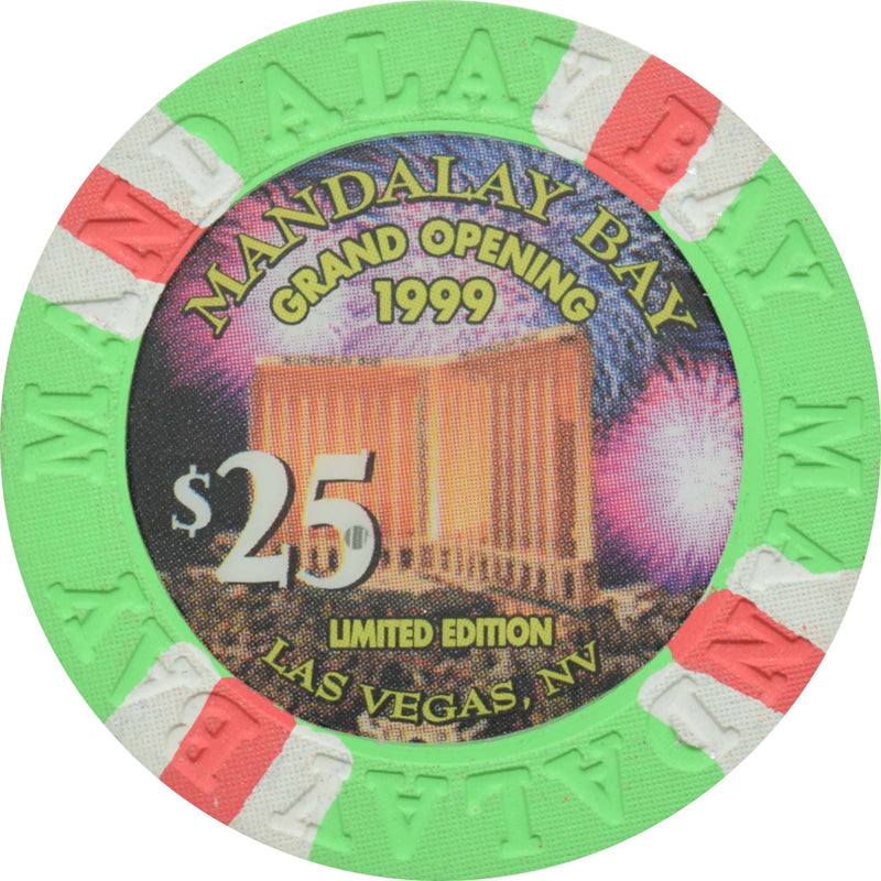 Mandalay Bay Casino Las Vegas Nevada $25 Grand Opening Chip 1999