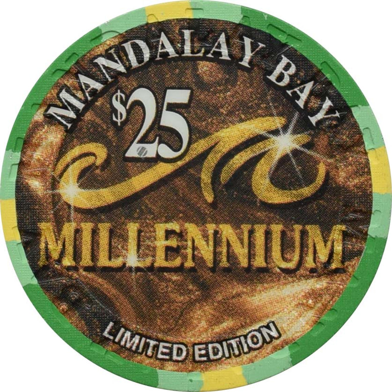 Mandalay Bay Casino Las Vegas Nevada $25 Millennium Chip 2000