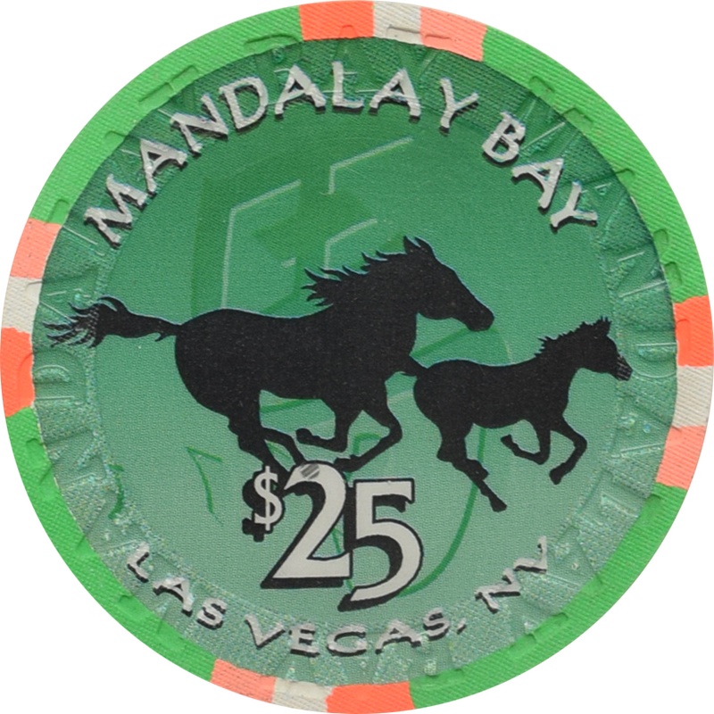 Mandalay Bay Casino Las Vegas Nevada $25 Year of the Horse Chip 2002