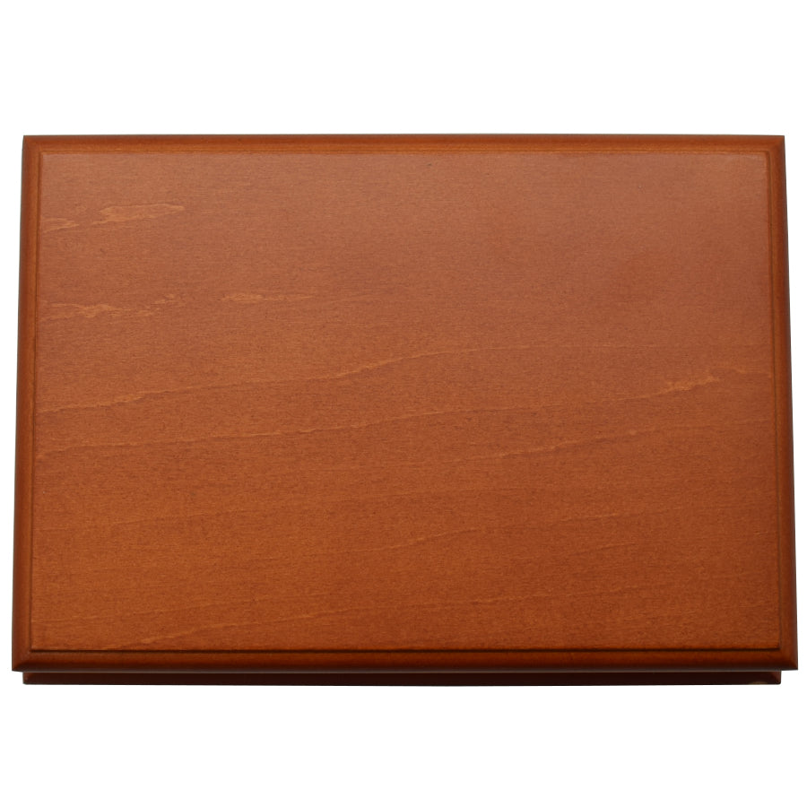 Wooden 2 Deck Card Case - Maple