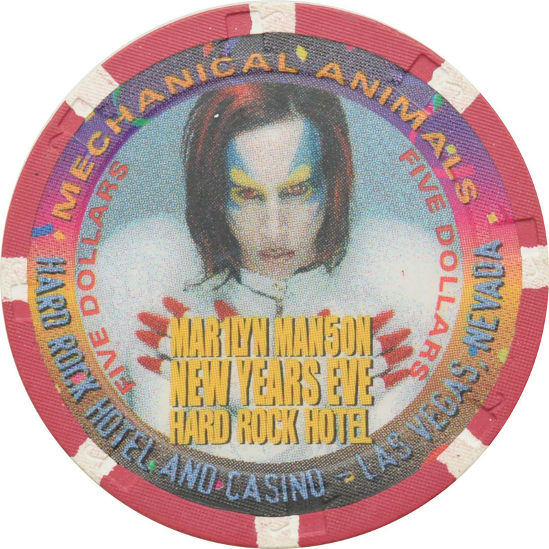 Hard Rock Casino Las Vegas Nevada $5 Marilyn Manson (New Years Eve) Chip 1997