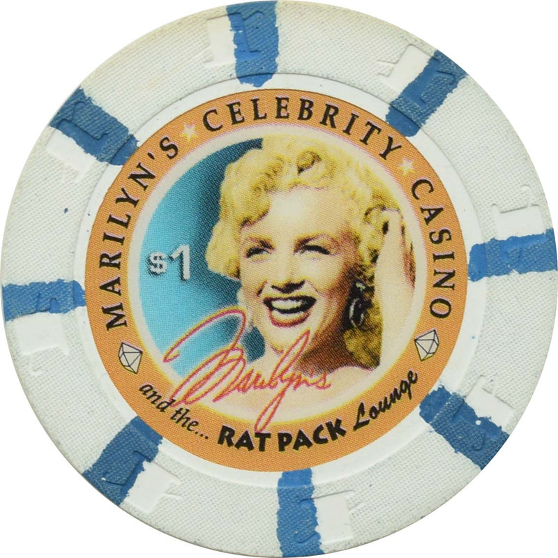 Marilyn's Celebrity Casino Spokane Washington $1 Chip