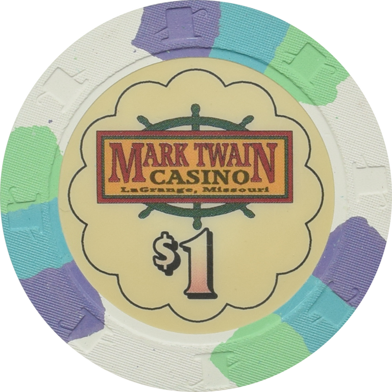 Mark Twain Casino Casino La Grange Missouri $1 Chip