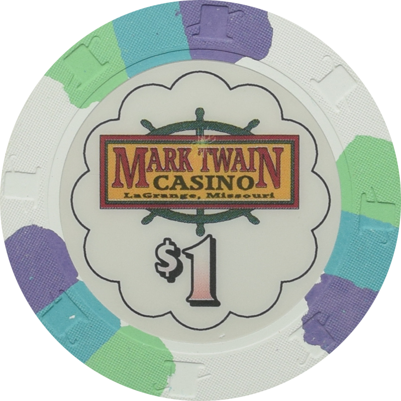 Mark Twain Casino Casino La Grange Missouri $1 Chip