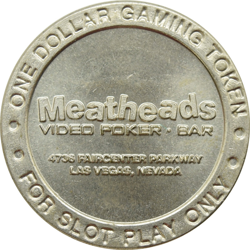 Meathead's Video Poker Bar Las Vegas NV $1 Token 1996
