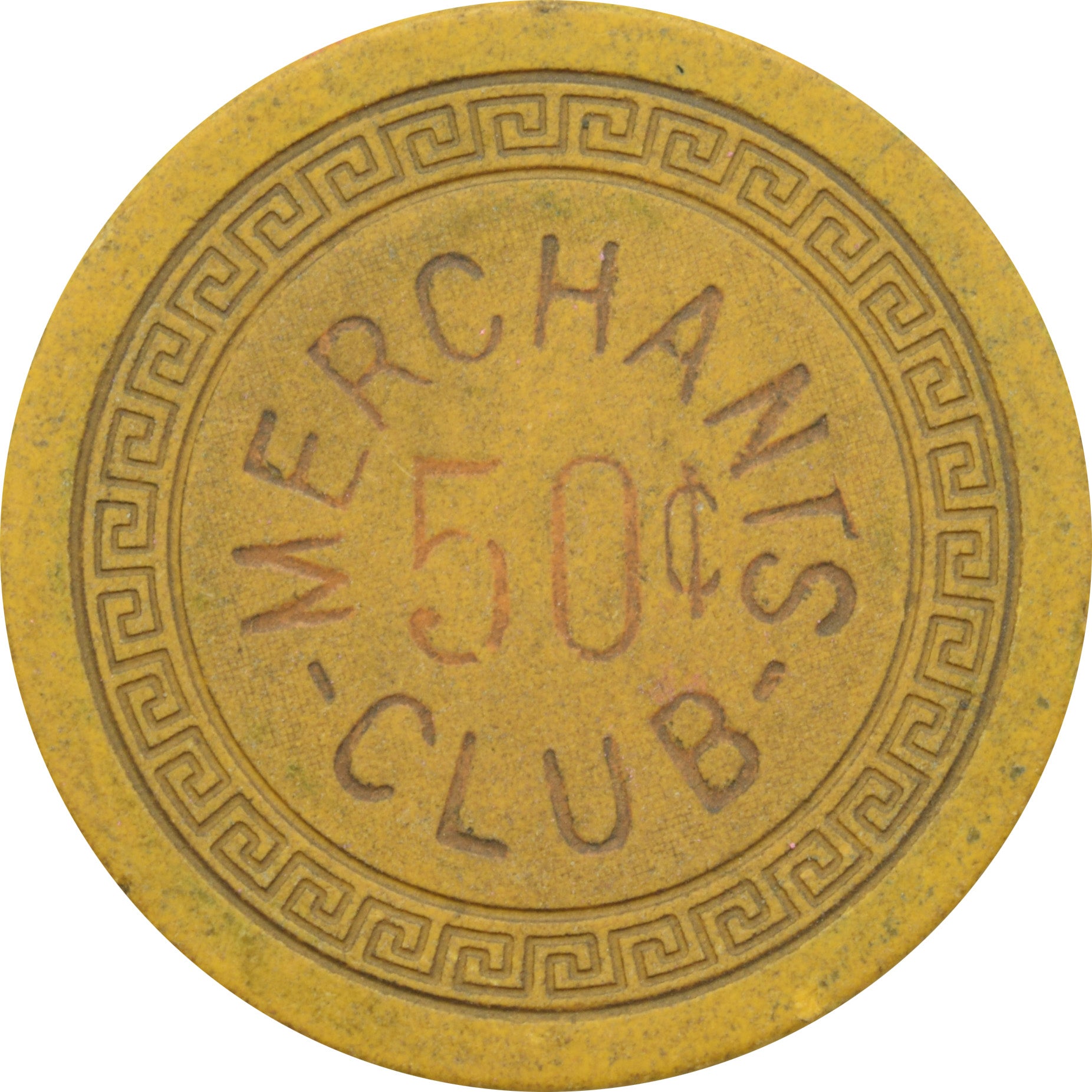 Merchants Club Illegal Casino Newport Kentucky 50 Cent Small Key Chip