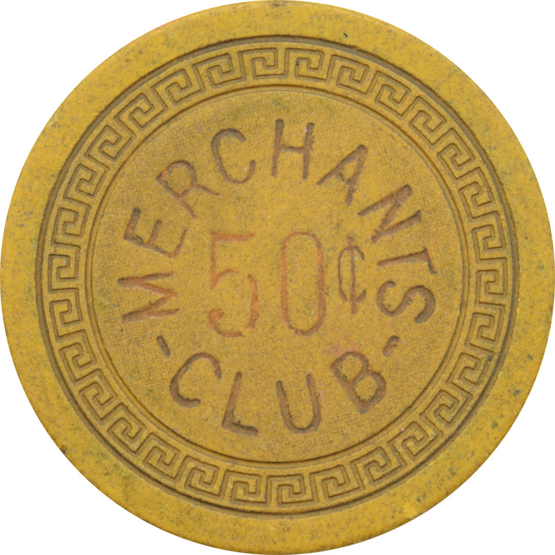 Merchants Club Illegal Casino Newport Kentucky 50 Cent Small Key Chip