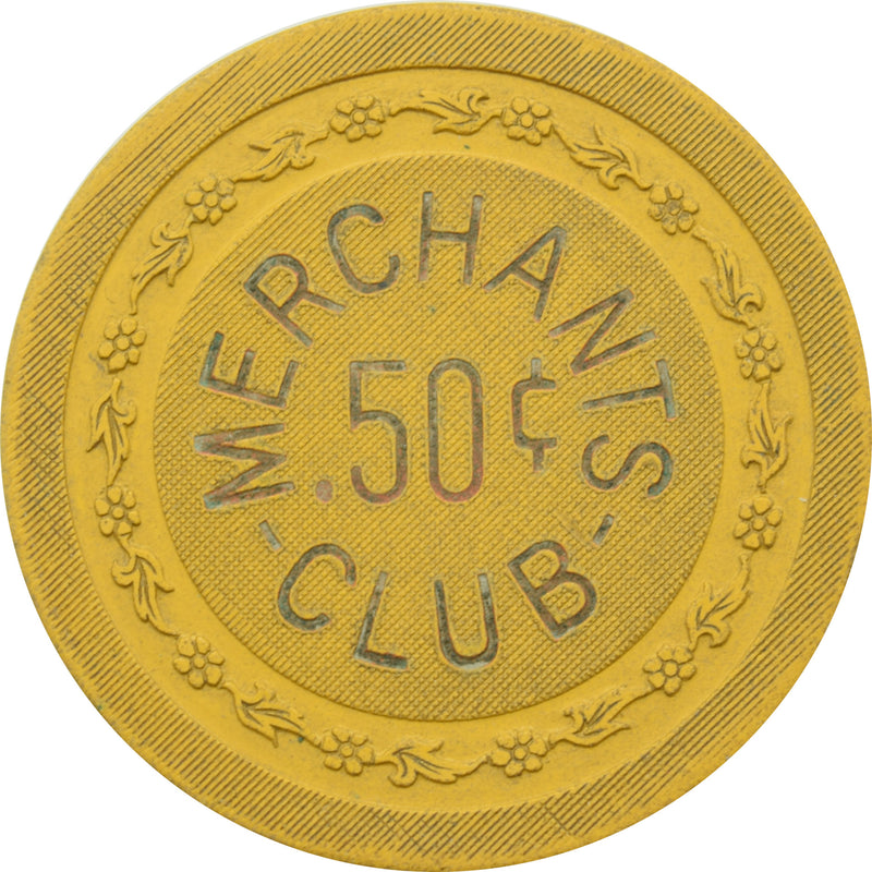 Merchants Club Illegal Casino Newport Kentucky 50 Cent Chip