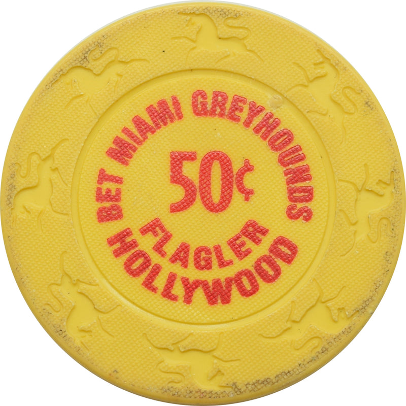Flagler Greyhound Track Casino Miami Florida 50 Cent Chip