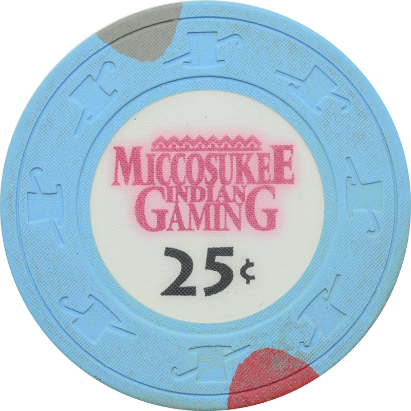 Miccosukee Indian Gaming Casino Miami FL 25 Cent Chip