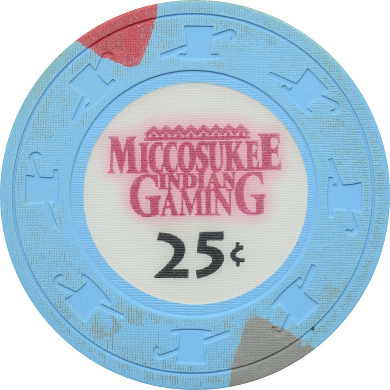 Miccosukee Indian Gaming Casino Miami FL 25 Cent Chip