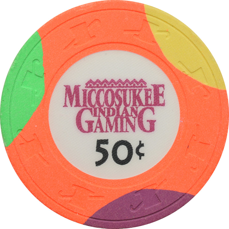 Miccosukee Indian Gaming Casino Miami Florida 50 Cent Chip