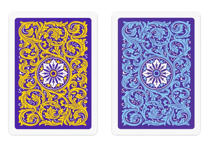 Copag Neoteric Violet/Yellow/Blue Poker Size 2 Deck Setup