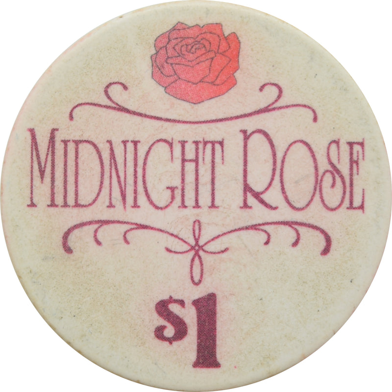 Midnight Rose Casino Cripple Creek Colorado $1 Chip