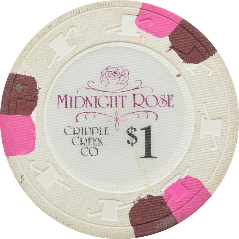 Midnight Rose Casino Cripple Creek CO $1 Chip
