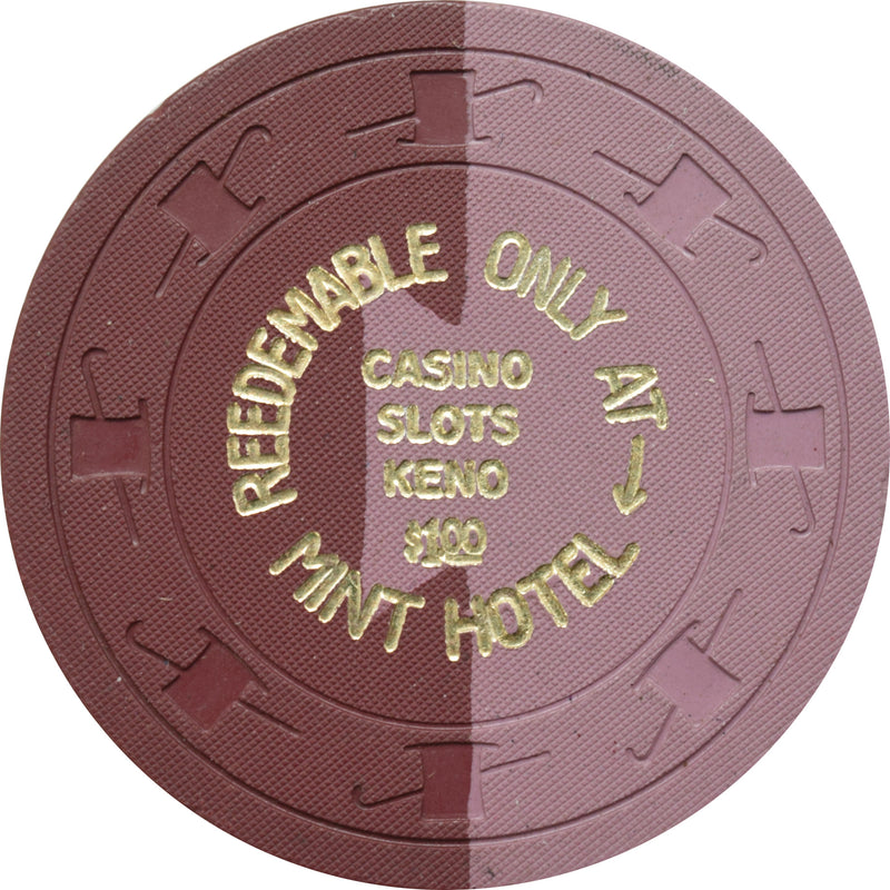 The Mint Casino Las Vegas Nevada $1 1/2 Pie Dovetail Lavender Chip 1960s