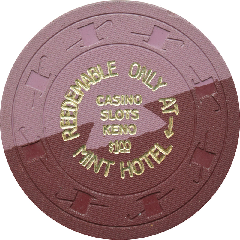 The Mint Casino Las Vegas Nevada $1 1/2 Pie Dovetail Lavender Chip 1960s