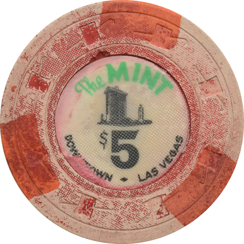 The Mint Casino Las Vegas Nevada $5 Damaged Chip 1963
