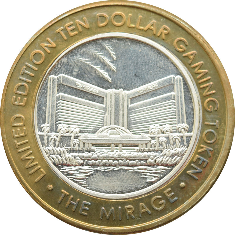 Mirage Casino Las Vegas "Celebrating the Year 2000" $10 Silver Strike .999 Fine Silver 2000